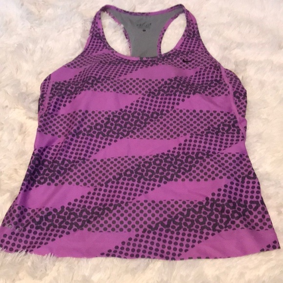 Nike Purple Drifit Racerback Active Tank - Picture 2 of 6
